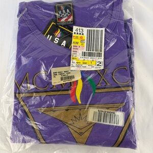 Vintage 1996 Atlanta Olympics Team USA Torch Tank Top in purple, size XL